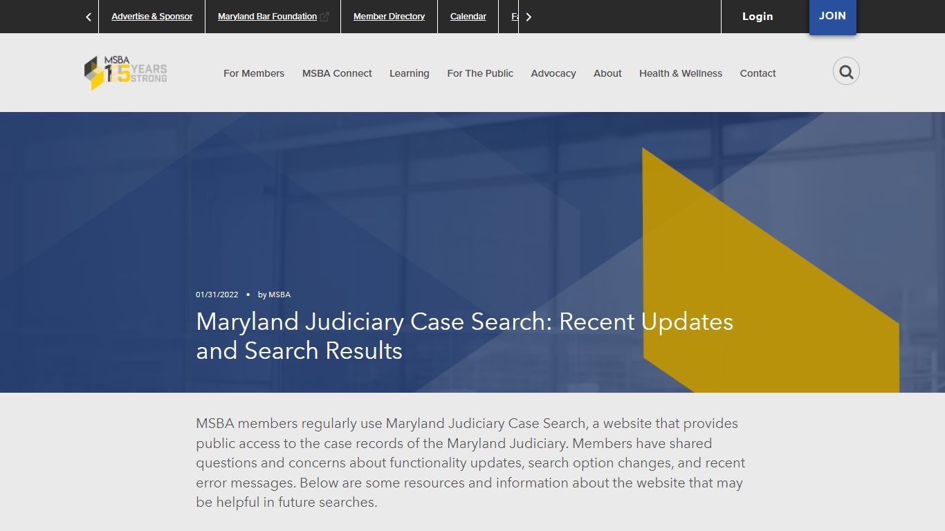Maryland Judiciary Case Search: Recent Updates and Search Results ...